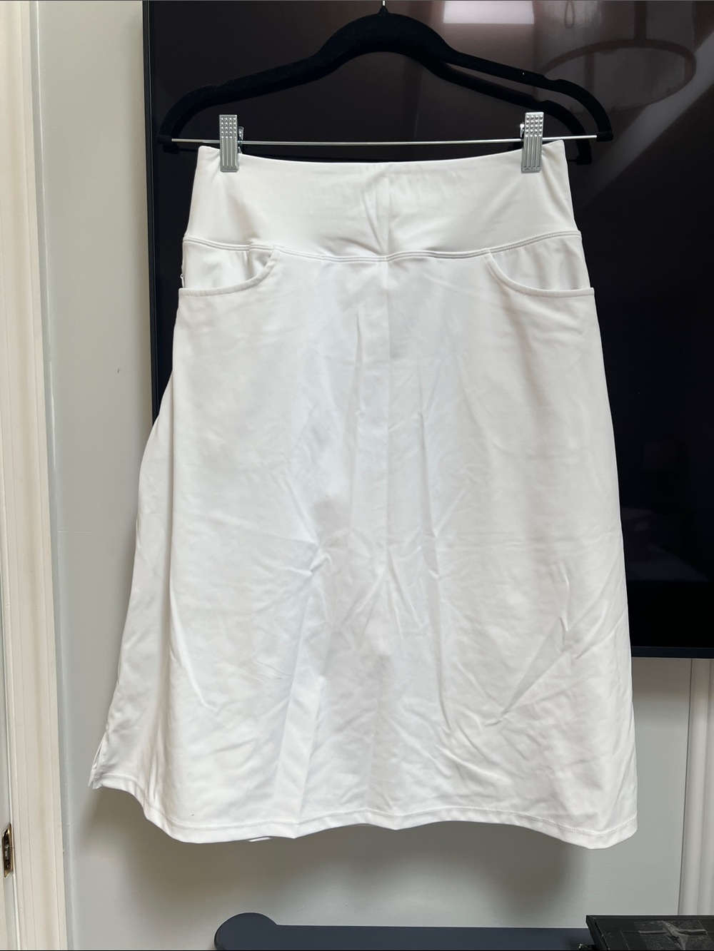 Women’s White A-Line Skirt